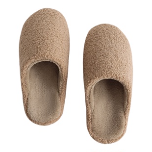 牛筋底情侣居家拖鞋男女室内保暖加绒防滑软底家用情侣款家居棉拖