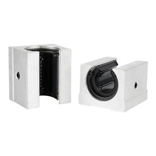 开口箱式滑块直线滚珠轴承丝杠齿条导轨滑台SBR12131620253050UU