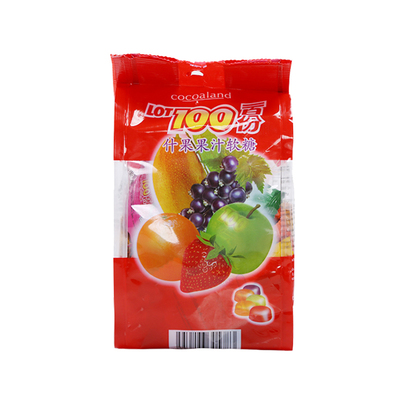 进口lot100一百果汁软糖散装批发