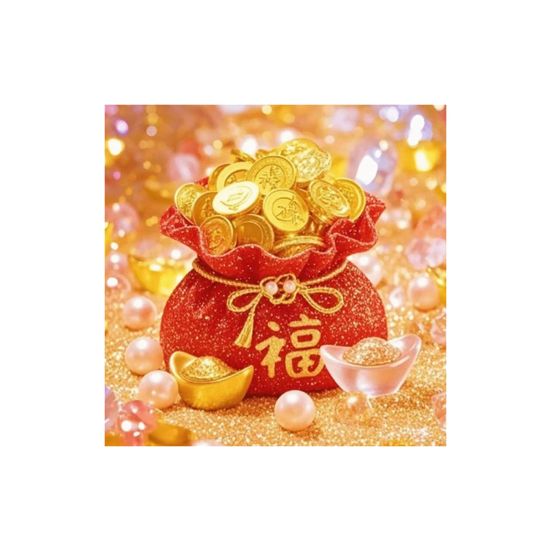 黄金福袋5d钻石贴钻画满钻2026新款中式客厅手工diy粘点钻十字绣