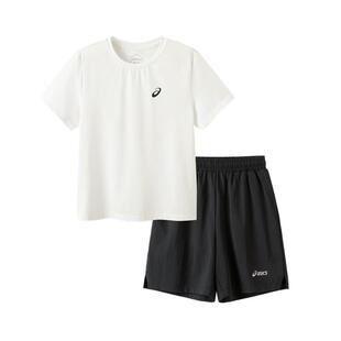 亚瑟士儿童速干运动套装女童夏季新款短袖T恤短裤跑步训练服套装
