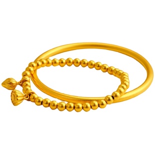 两世欢手链古法传承手镯黄金色仿真沙金久不掉色女款结婚首饰