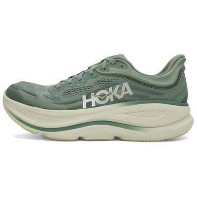 【荐】HOKA ONE ONE Bondi 9 舒适百搭耐磨 低帮休闲跑步鞋男绿色