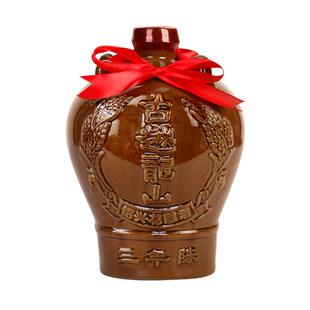绍兴黄酒古越龙山3年陈糯米花雕酒1.5L陶坛装三年陈16度3斤加饭酒
