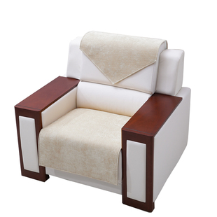 单人沙发坐垫高档装饰商务办公接待贵宾会议室扶手靠背巾防滑套罩