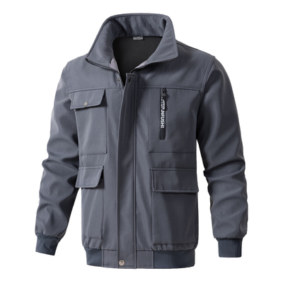 秋冬季加绒加厚工装套装