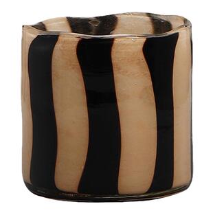 中古风条纹烛台香薰蜡烛杯桌面收纳笔筒小花器摆件蕨类蝴蝶兰套盆