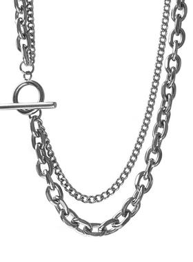 钛钢粗链男女不掉色项链