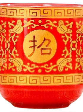 陶瓷供水杯家用供奉小号供佛水杯三连杯上供观音菩萨圣水杯净水杯