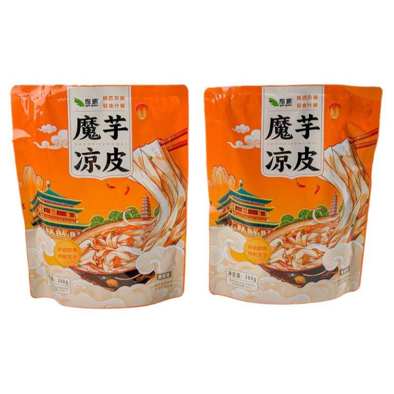 安康悠源即食魔芋凉皮魔芋面酸辣麻酱味陕西凉皮轻餐代餐