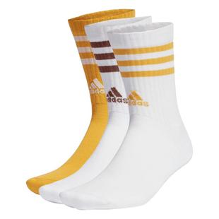 三双装经典三条纹舒适毛巾底加厚运动袜男女adidas阿迪达斯