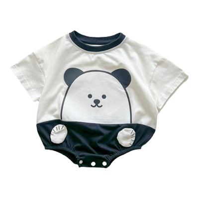 婴儿夏季连体衣服网红薄款
