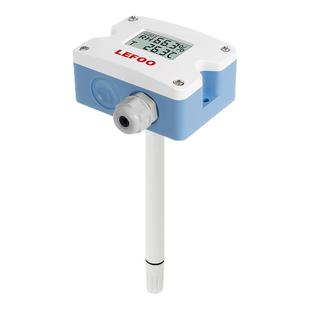 力夫温湿度传感器4-20ma房间壁挂温湿度变送器带显rs485温湿度计