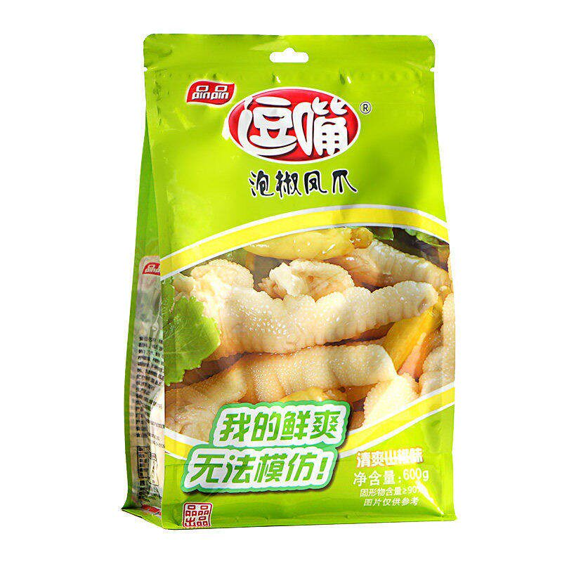 品品逗嘴泡椒凤爪山姆鸡爪600g独立包装网红零食小吃休闲旗舰食品