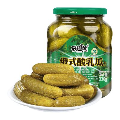 俄式乳黄瓜330g×1瓶觅趣熊