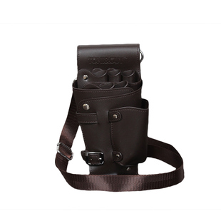 专业理发剪刀包 美发工具腰包皮质剪刀工具包发型师腰包 挎包