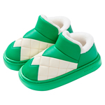 包跟棉拖鞋女士2025新款秋冬季加绒加厚情侣时尚厚底防水居家棉鞋