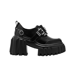 【欧阳娣娣同款】knkw美少女战士9.5CM厚底乐福鞋2025新款小皮鞋