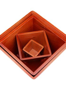 桃木四方老式米斗升子