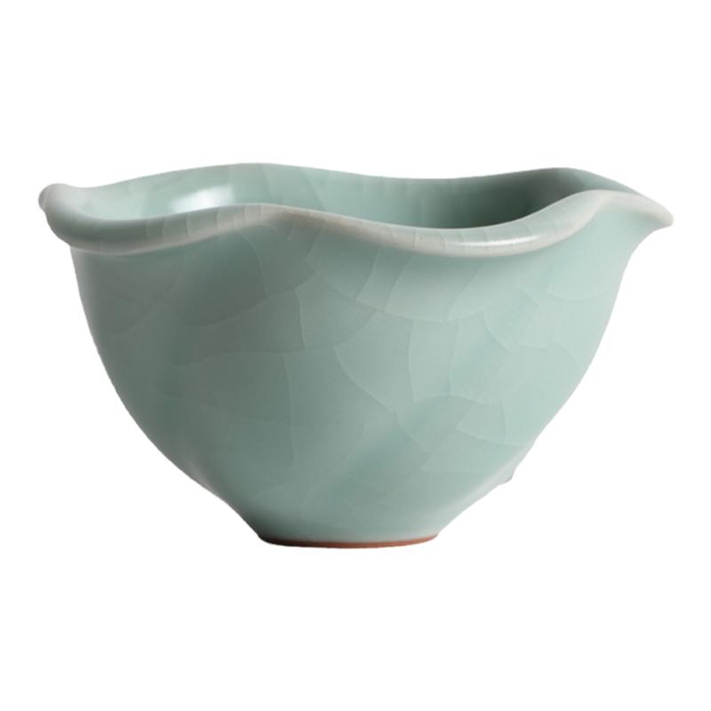 台湾豆青釉开片汝窑功夫茶具