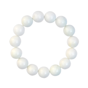 正品陕西蓝田玉手链手串圆珠象牙白象牙黄男女情侣款配饰可售单珠