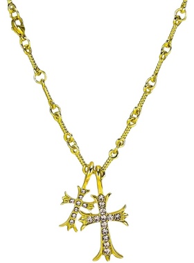 克罗十字架项链潮嘻哈欧美复古男