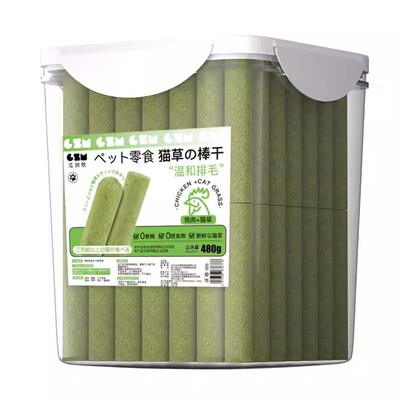 【全网热销100w】60根冻干猫草棒