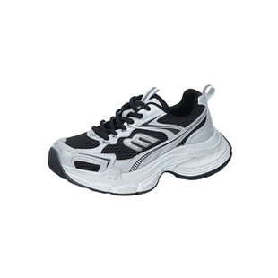 厚底网面老爹鞋女2026新款春季增高5cm透气时尚百搭休闲运动鞋女