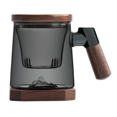 叁旬玻璃茶杯茶水分离