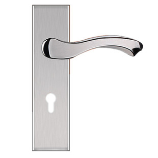 调节孔距单舌门锁换锁家用室内木门卧室机械执手锁具配件不锈钢锁