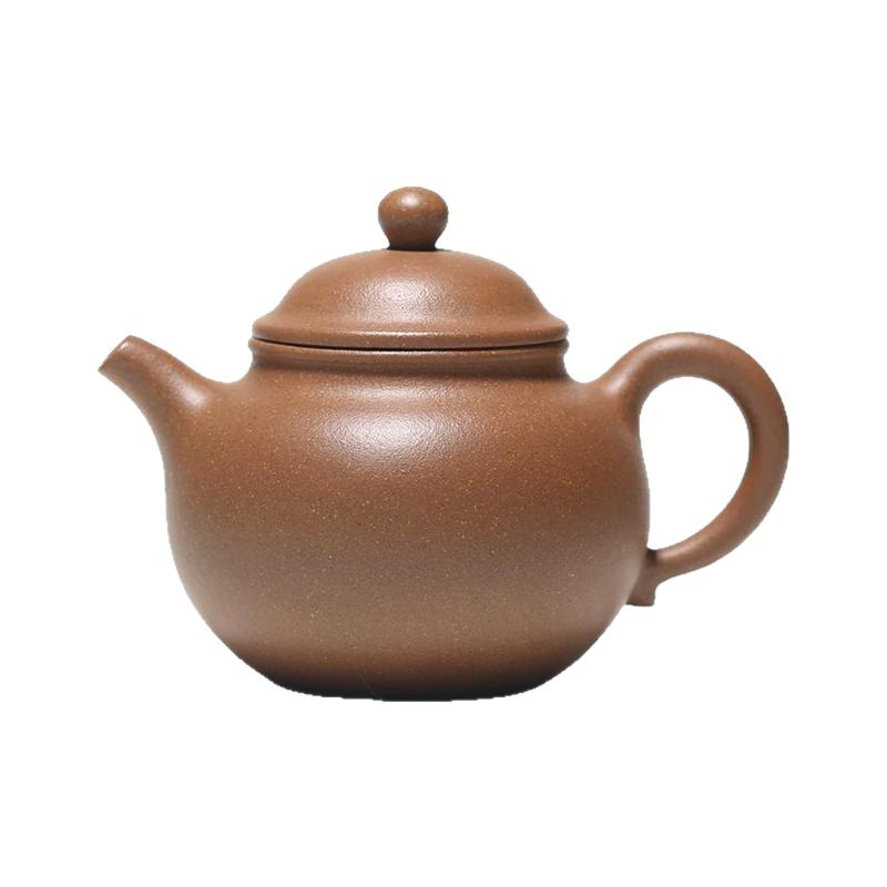 一水堂宜兴原矿手工紫砂壶老段泥莲子壶155cc斗茶小品壶家用球孔