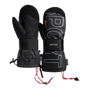 YOTTOY单板滑雪手套内置护腕刻滑内五指可触屏专业防水保暖男女新