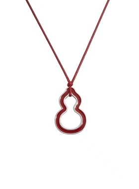 伊能静明星同款福禄葫芦皮绳项链