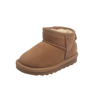 儿童雪地靴2025冬季新款加绒加厚冬靴女童软底棉靴子男童宝宝棉鞋