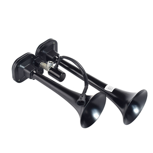 大货车12v24伏电控气喇叭汽笛喇叭高音超响防水金属双管通用鸣笛