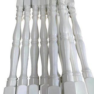 榉木实木楼梯扶手室内家用纯木质栏杆立柱阳台飘窗横围防护栏复式