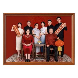 全家福相框定制挂墙冲洗照片做成相片打印放大24寸28寸18寸装裱a3