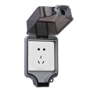 西库防水插座卫生间暗装防水罩户外马桶插座盒浴室外明装防雨防溅