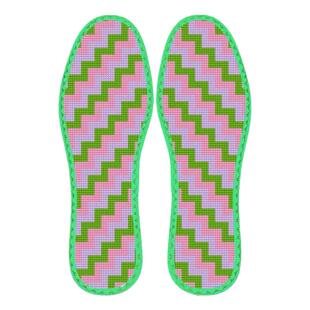 「自绣」买2双送1双高档七层纯棉布十字绣鞋垫印花图带花边半成品