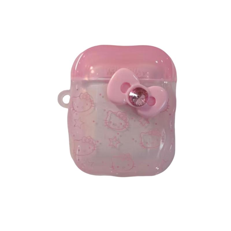 ins风可爱hellokitty适用airpodspro3苹果无线蓝牙耳机壳airpods4新款airpods1/2代少女心硅胶防摔pro2保护套