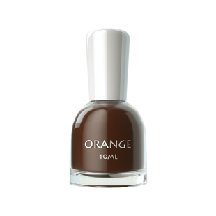 orange红色指甲油免烤快干2025年秋冬新款可撕拉碎钻美拉德风