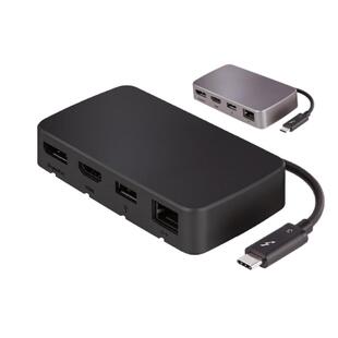WERO免电源雷电3便携扩展坞双4k Boardcom千兆网口AVB模式转换器