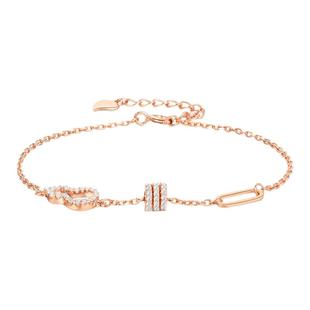 周大生葫芦手链女S925纯银轻奢小众简约高级感首饰新年礼物送女友