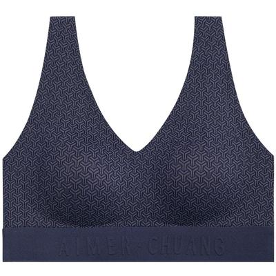 AIMER CHUANG锁甲3内衣女V领无钢圈背心式打底文胸CA171391