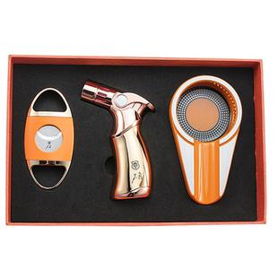 雪茄剪钳套装工具套组三合一高端雪茄剪刀三件套喷枪打火机茄剪刀