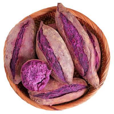 紫薯新鲜农家自种沙地红薯10斤紫罗兰蜜薯糖心甜山芋番薯蔬菜地瓜