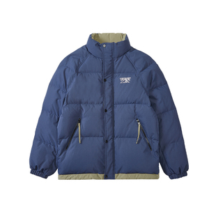 韦恩泽维尔大码立领羽绒服男冬季加厚外套日系休闲鸭绒棉服8460