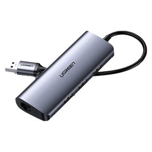 绿联usb转网口网线转换器分线扩展有线以太转接插口外置网卡rj45网络接头笔记本电脑配件