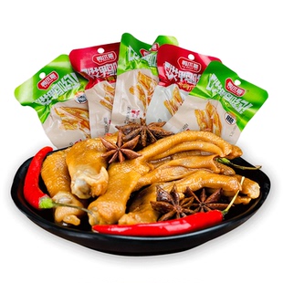 卤来福泡鸭爪福建龙岩土楼特产香辣卤味鸭掌独立包装休闲零食小吃