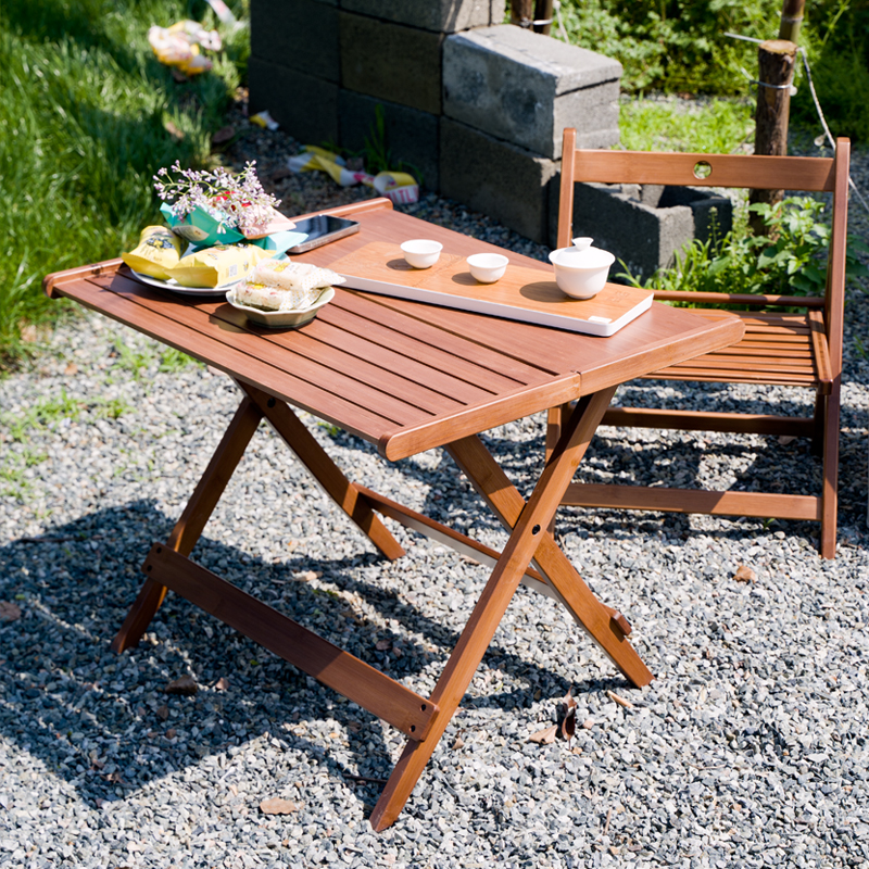 祥福简易户外折叠桌便携式餐桌卢步尔客厅阳台休闲桌椅家用小桌子